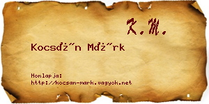 Kocsán Márk névjegykártya